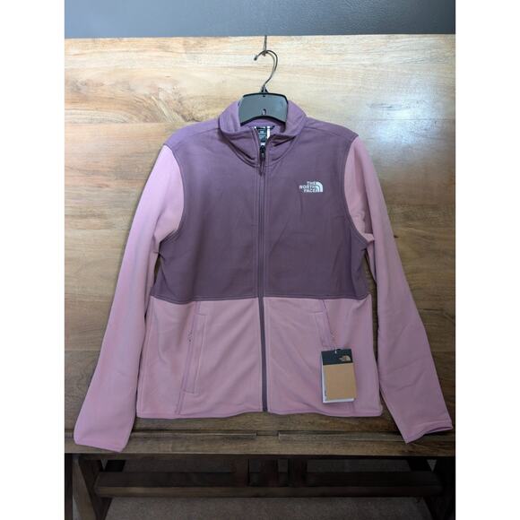 The North Face Glacier Fleece Jacket Women's Medium Mauve Long Sleeve Zip-Up NWT - Picture 1 of 4